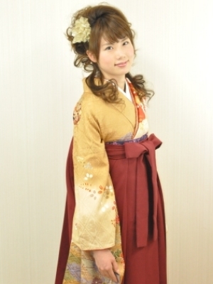 卒業式 袴 ハーフアップ 札幌の美容室 スーパーカット ナタリー アローナ